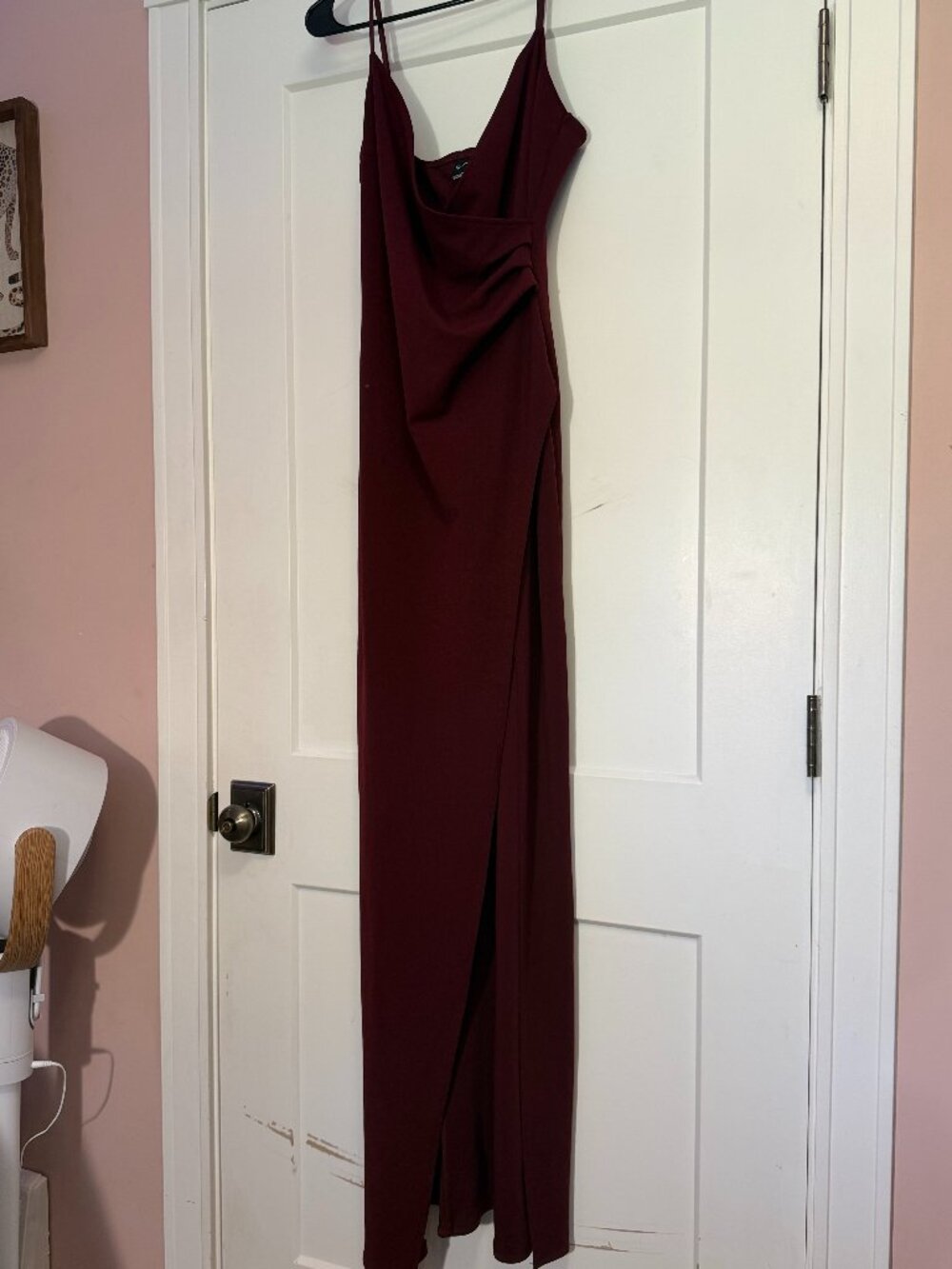 Windsor Sasha Formal High-Slit Wrap Dress